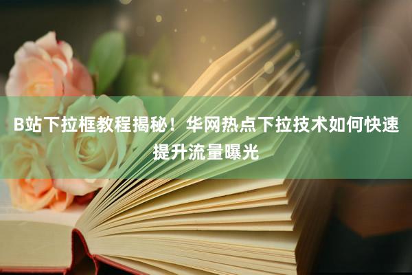 B站下拉框教程揭秘！华网热点下拉技术如何快速提升流量曝光