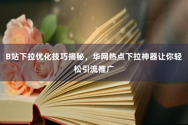 B站下拉优化技巧揭秘，华网热点下拉神器让你轻松引流推广